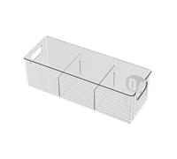 Yjcnelcr Récipient de stockage alimentaire modulaire transparent PET pour réfrigérateur Organiseur de réfrigérateur peu encombrant Armoire de cuisine réfrigérateur