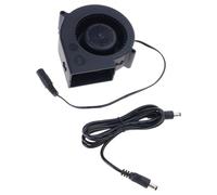 Yjcnelcr Souffleur centrifuge haute vitesse 12 V 7 000 tr/min avec double roulement à billes adapté pour les grills en plein air imprimante métal