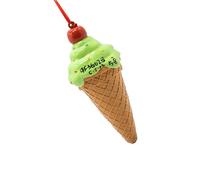 Yjcnelcr Unique Holiday Ice Cream Christmas Decoration Colophane Décoration Creative Cadeau Concept pour télétravail saisonnier Lait glacé Party Deck