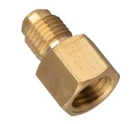 YJDOORPLAY Adaptateur de réduction en laiton 1/2 ACME mâle vers connecteur fileté femelle SAE 1/4 pour système de climatisation automobile R134a R12 Conversion Or