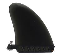 YJDOORPLAY Aileron central de surf en PVC flexible avec vis de montage pour planche à pagaie longue, 18,7 x 14,2 cm, noir