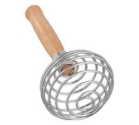 YJDOORPLAY Batteur à œufs manuel en acier inoxydable - Mélangeur à crème - Fouet à ressort - Pour cuisine, pâtisserie, mélange, fouet - 17 x 8 cm