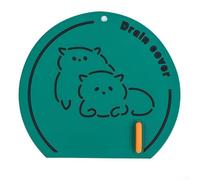 YJDOORPLAY Bouchon de siphon de sol en silicone pour baignoire, douche et évier de cuisine, réutilisable, anti-crépine avec design antidérapant, s'adapte à l'ouverture de vidange de 15,5 x 14 cm, 1