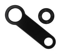 YJDOORPLAY Clé à pédale de vélo en alliage d'aluminium - Outil pour pédales Time RXS Zxellium - Kit de réparation d'entretien avec joint en nylon léger - Noir - 100 x 24 mm
