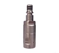 YJDOORPLAY Connecteur pistolet à eau haute pression avec design anti-enchevêtrement, joint de tuyau en acier inoxydable pour lavage de jardin et activités de plein air, argent, 6,7 cm (série 5)