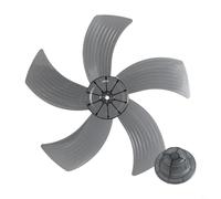 YJDOORPLAY Hélice de ventilateur à cinq pales de 35,5 cm avec couvercle de protection pour écrou de rechange pour support électrique de bureau, équipement de refroidissement domestique (noir