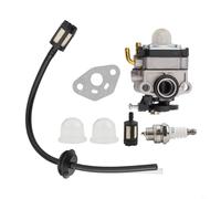 YJDOORPLAY Kit de remplacement de carburateur pour débroussailleuse 1E34F 25CC H129-1C1 avec joint d'étanchéité pour conduite de carburant Primer Ampoule Filtre Pièces de carburateur Accessoires de