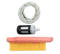 YJDOORPLAY Kit de réparation de filtre à air pour débroussailleuse KM94 KM94R KM94RC SP92 avec filtre à carburant et cordon de tirage, construction en plastique pour une meilleure performance du