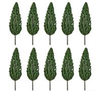 YJDOORPLAY Lot de 10 arbres miniatures de 15 cm - Mini diorama - Train - Arbres miniatures d'architecture pour paysage de bricolage