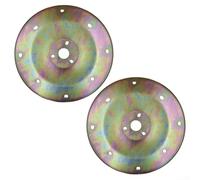 YJDOORPLAY Lot de 2 disques ronds en métal de 26 cm pour tondeuse à gazon Honda GXV160 HRJ195 HRJ196 HRJ216 HRU196