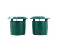 YJDOORPLAY Lot de 2 pièges à escargots réutilisables en plastique pour jardin et ferme - 8 x 10 cm - Dispositif efficace de lutte contre les nuisibles pour protéger les plantes et les cultures - Vert