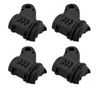 YJDOORPLAY Lot de 4 couvre-têtes réglables en plastique pour débroussailleuse, tête de coupe multi-angles avec remplacement sans outil, accessoire d'outils électriques de jardin pour tondre et élaguer