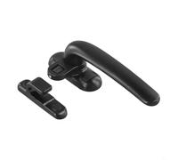 YJDOORPLAY Poignée de porte en alliage d'aluminium conçue pour une utilisation à long terme et une assurance de sécurité (noir droite)