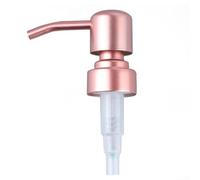YJDOORPLAY Tête de pompe avec tube, distributeur de presse filetée pour bocaux et bouteilles, longueur du tube de 11 cm, distributeur de savon liquide, pompe avec joint souple, étanche (or rose)