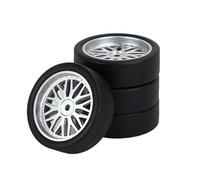 YJDTESVC 4Pcs 32Mm RC Drift Tire Wheel Hard Tyre for LDRC AE86 1/18 RC Car Upgrade Parts Accessories