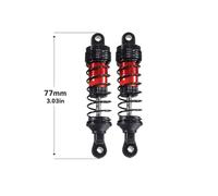YJDTESVC Amortisseur de Voiture RC 77MM for MJX Hyper 1/14 14210 14209 14301-03 1/16 16207-16210 H16 Wltoys 144001 02 10 124010 124017 124019(Rot)