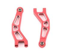 YJDTESVC Bloc de Direction/Bras de Suspension/Arbre de Transmission/Couvercle de boîte de Vitesses en métal for Arrma 1/18 Granite GROM RTR ARA2102 RC Car OP Upgrade Parts(Front Upper Arm-Red)