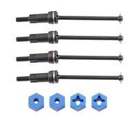 YJDTESVC Bloc de Direction/Bras de Suspension/Arbre de Transmission/Couvercle de boîte de Vitesses en métal for Arrma 1/18 Granite GROM RTR ARA2102 RC Car OP Upgrade Parts(CVD-Black)