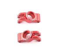 YJDTESVC Bloc de Direction/Bras de Suspension/Arbre de Transmission/Couvercle de boîte de Vitesses en métal for Arrma 1/18 Granite GROM RTR ARA2102 RC Car OP Upgrade Parts(Rear Hub Carrier-Red)