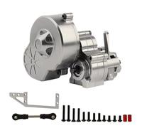 YJDTESVC Boîte de Transmission complète en métal T89C avec engrenage de creusement, 1 Vitesse, for Voiture sur chenilles RC 1/10 Axial SCX10 AX10 Wraith, Titane