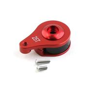 YJDTESVC Bras de servomoteur réglable en Alliage d'aluminium 25T, 1 pièce, Amortisseur, 1/3 Trou, for Voiture sur chenilles 1/10 RC TRX TRX4 TRX6, pièces de Mise à Niveau(1-Hole Red)