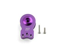 YJDTESVC Bras de servomoteur réglable en Alliage d'aluminium 25T, 1 pièce, Amortisseur, 1/3 Trou, for Voiture sur chenilles 1/10 RC TRX TRX4 TRX6, pièces de Mise à Niveau(3-Hole Purple)