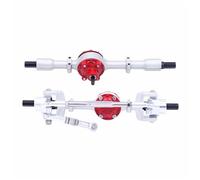 YJDTESVC Essieu Avant et arrière en métal de Haute qualité, en Stock, for Voiture RC WPL C14 C24 C34 C44 B14 B24 1/16 4WD Truck Upgrade Parts(Burgundy)