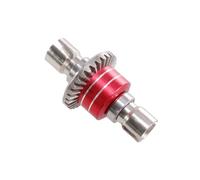 YJDTESVC for MJX Hyper Go 1/16 16207 H16BM-PL 1/14 14210 H14BM 14301-02-03 Pièces de Voitures RC Engrenage différentiel Avant et arrière en métal amélioré(Rot)