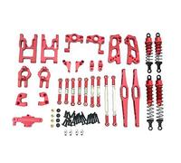 YJDTESVC Kit d'accessoires de Mise à Niveau 12428 12423 Amortisseurs for Feiyue FY03 WLtoys 12428 12423 1/12 RC Buggy Car Parts(Rot)