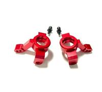 YJDTESVC Kit de pièces de Mise à Niveau en métal, Blocs de Direction, Bras de Suspension for Voiture télécommandée Trxs LaTrax Teton 1/18(Steering Cup Red)