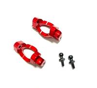 YJDTESVC Kit de pièces de Mise à Niveau en métal, Blocs de Direction, Bras de Suspension for Voiture télécommandée Trxs LaTrax Teton 1/18(Block C Red)