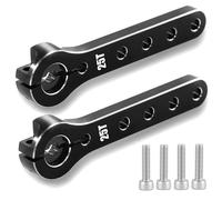 YJDTESVC Lot de 2 servomoteurs 25 Dents 56 mm en métal, Extension de Bras de servo de Direction for Avions 100 CC en balsa, hélicoptères, Voitures RC(Black 2pc)
