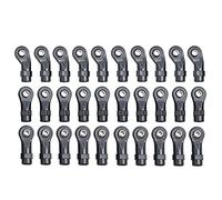 YJDTESVC Lot de 30 Embouts de Tige en Plastique M4, rotules de Liaison, tête de Liaison for Voiture sur chenilles 1/10 RC TRAXXAS TRX-4 TRX4, pièces et Accessoires