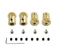 YJDTESVC Lot de 4 adaptateurs de moyeu Hexagonal de Roue en métal de 5 mm à 12 mm for pièces de Mise à Niveau de Voiture RC MN128 MN86 MN86S 1/12