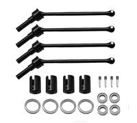 YJDTESVC Lot de 4 Arbres de Transmission Avant et arrière allongés en Acier CVD avec coupelle d'arbre for Traxxas MAXX Widemaxx 1/10 RC Car Upgrade Parts