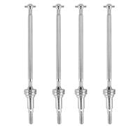 YJDTESVC Lot de 4 Arbres de Transmission universels CVD Avant en métal 25-WJ03 for Hosim XLH 9125 RC Car, pièces de Rechange, Accessoires de Mise à Niveau