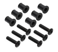 YJDTESVC Lot de 6 vis de Pare-Brise en Alliage d'acier for motoneige et écrous en Caoutchouc for Toutes Les motoneiges pour Yamaha 90150-05024-00, 90179-05523-00