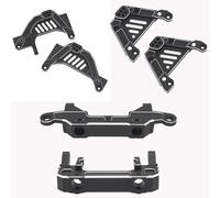 YJDTESVC Support d'amortisseur Avant et arrière en Aluminium CNC for chenilles 1/6 RC Axial SCX6 Jeep JLU Wrangler, Accessoires de Mise à Niveau(Rear Bumper Mount)