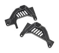YJDTESVC Support d'amortisseur Avant et arrière en Aluminium CNC for chenilles 1/6 RC Axial SCX6 Jeep JLU Wrangler, Accessoires de Mise à Niveau(Front Shock Hoops)