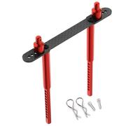 YJDTESVC Supports de carrosserie de Voiture RC, Coque Avant et arrière en Alliage métallique for Axial SCX10 II 90046 90047 1/10 RC Crawler Car Parts(Rear Red)
