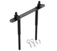 YJDTESVC Supports de carrosserie de Voiture RC, Coque Avant et arrière en Alliage métallique for Axial SCX10 II 90046 90047 1/10 RC Crawler Car Parts(Rear Black)