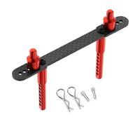 YJDTESVC Supports de carrosserie de Voiture RC, Coque Avant et arrière en Alliage métallique for Axial SCX10 II 90046 90047 1/10 RC Crawler Car Parts(Front Red)