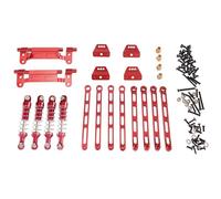 YJDTESVC Utilisé for MN168 MN78 1/12 MN modèle télécommande Voiture pièces métalliques Mise à Niveau Tige de Suspension siège Suspension Cadre Ensemble(Rot)