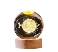 YJDZ Veilleuse boule de cristal - Décoration colorée et lumineuse en verre chaleureux (Nuage d'Amour)