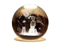 YJDZ Veilleuse boule de cristal - Décoration colorée et lumineuse en verre chaud (Petit Prince et Renard)