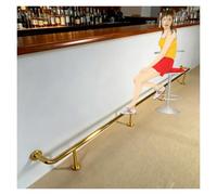 YJEUZCD Acier Inoxydable Barre Pied Rail Trousse, Horizontale Métal Pont Rallonge Hauteur, Mur Prolongateur Plat Main Garde-Corps Pied Rail De Repos(110.2x7.9in/280x20cm)