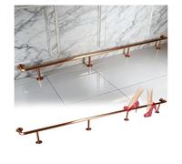 YJEUZCD Acier Inoxydable Barre Pied Rail Trousse, Monter Brossé Tubes Pied Repose-toi, Horizontale Pont Hauteur De L'extension Mur Prolongateur, Plat Main Garde-Corps(98.4x7.9in/250x20cm)