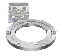 YJEUZCD Alliage D'aluminium Susan Paresseuse, Robuste Socle Pour Pivotant Platine Vinyle Roulement, Rotation Assiette Matériel Pour Table À Manger(45cm)