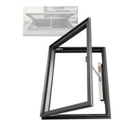 YJEUZCD Aluminium Puits De Lumière Toit Les Fenêtres, Hangar Restaurant Solarium Fenêtre, Ménage Salle De Bain Verre Écran Porte, Détection De Pluie Automatique Fermeture(70x70cm/27.6x27.6in)