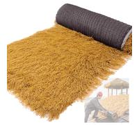 YJEUZCD Artificiel Chaume Toiture, Canard Aveugle l'herbe, Simulé Artificiel Paille Rouler, Fête Jardin Terrasse Toiture Décorations Gazon, Maison Tuiles(1x1.5m/3.3x4.9ft)